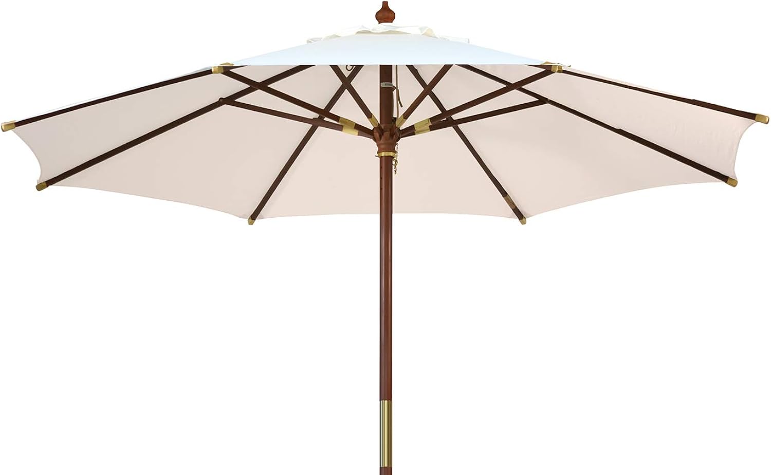 Kai Wiechmann Sonnenschirm Sunshine ø 300 cm Garten, weiß, UV-Schutz 50+ ✓ mit Windauslass ✓