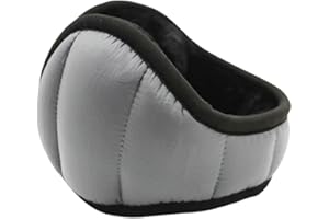 Caistre Winter Warm Outdoor Earmuffs, Foldable Ear Warmers Knit Furry Fleece Ear Muffs for Women Men