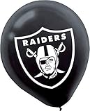 latex balloons - oakland raiders