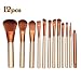 Chiak 12PCS/Pack Makeup Brushes Premium Synthetic Foundation Powder Concealers Eye Shadows Cosmetics Eyeliner Eyeshadow Blending Brush Sets