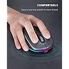 LED-Bluetooth-Mouse-seenda-3-Mode-Silent-Rechargeable-Wireless-Bluetooth-Mouse-BT50BT3024G-for-Multi-Device-Compatible-with-iPad-Laptop-PC-Mac-OS-Windows-Android-Space-Gray LED Bluetooth Mouse, seenda 3-Mode Silent Rechargeable Wireless Bluetooth Mouse( BT5.0/BT3.0/2.4G) for Multi Device…