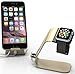 Stalion Apple Watch Stand Desktop Charging Dock Station for Apple Watch Sport Edition Aluminum Body Universal Cradle Holder for Apple Watch – Powder Gold