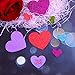 Ruisita 500 Pieces Foam Hearts Stickers Valentine's Day Conversation Hearts Stickers Self-Adhesive Glitter Heart Shaped Foam Stickers for Valentine's Day