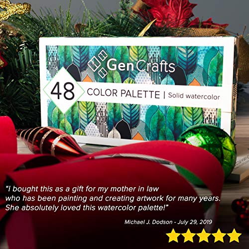 4 Watercolor+Palette+Bonus+Paper+GenCrafts