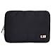 BUBM Universal Electronics Accessories Organizer, Travel Cable Organizer Case Gadgets Storage Pouch for Cables, USB Drive, Flash Disk and More (Black)