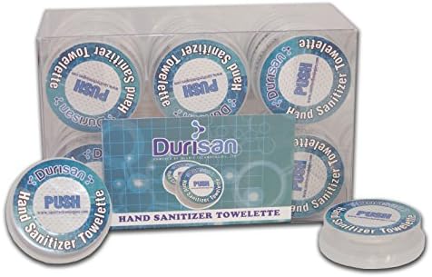 Clean Push Towelettes 24 Pack Individual PreMoistened Hand Sanitizer Towelettes