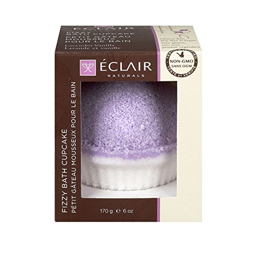 Eclair Naturals Fizzy Bath Cupcake Lavender Vanilla, 6 Ounce