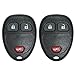Keyless2Go Replacement for Keyless Entry Car Key Vehicles That Use 3 Button OUC60270 OUC60221, Self-Programming - 2 Pack