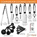 24 Piece Kitchen Utensil Set - Heat Resistant, Comfortable Ergonomic Design, Dishwasher Safe - PVC and BPA Free - Gift Box Package - By HomEquip