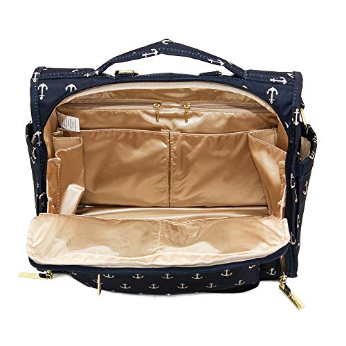 JuJuBe B.F.F Multi-Functional Convertible Diaper Backpack/Messenger Bag, Nautical Collection - The Admiral