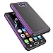 Tekcoo for Galaxy J7 Sky Pro Case/for Galaxy J7 V/J7V/J7 Perx Sturdy Case, [Tmajor] Shock Absorbing [Purple/Black] Rubber Plastic Scratch Resistant Defender Bumper Cover Cases for Samsung J7 2017