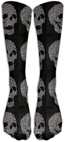 HEIHEIHA Men's Women's Little Eyes Skull Athletic Socks Stockings Tube Socks WhiteOne Size