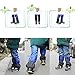 TRIWONDER Fleece-Lined Snow Leg Gaiters Waterproof Boot Gators Hiking Gaiters for Kids Men Women Lightweight Walking Climbing Hunting Cycling Leggings Cover (Blue&Black - Little Kid)