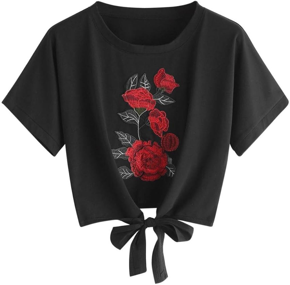 camisetas cortas mujer