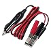 KUNCAN 12Volt 3FT Automotive Sturdy Alligator Clamp Booster Jumper Battery Charge Cable with Cigarette Lighter Male Plug, Electrical Clip-on 16 AWG Heavy Duty Extension Cord, Fuse 10A