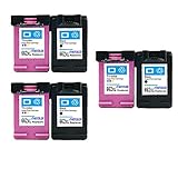 HOTCOLOR 6 Pack(3 BLACK+3 COLOR) Replacement for HP662XL HP 662XL HP 662 XL Ink Cartridge for For Deskjet Ink Advantage 1515 3515 3545 Printer ( CZ105AL/ CZ106AL)