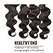 Jolia Hair 8A Grade Virgin Brazilian Body Wave 3 Bundles with 4x4 Free Part Lace Closure 100% Unprocessed Brazilian Human Hair Weave Extensions(20 22 24 + 42 closure)