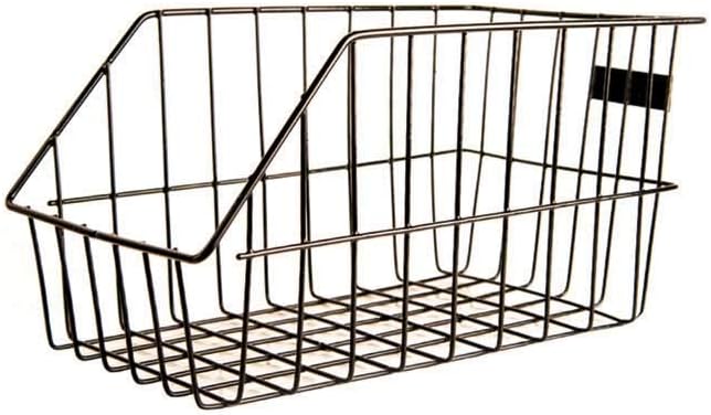 Adie Large Rear Black Wire Cycle Basket + Brackets