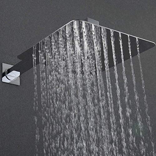 Esnbia Shower System, Chrome Shower Faucet Set with High Pressure 10" Rain Shower Head Combo Set for Bathroom All Metalï¼ˆVlave Not Includeï¼‰