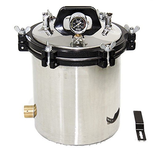 Creation Core 4.7 Gallon Steam Sterilizer Portable 18L Steam Autoclave Sterilizer Stainless Lab Equipment