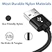 Basse Type USB C Cable, 4 Pack [3FT 6FT 6FT 10FT] Nylon Braided Type Lightning Cable, USB C Charging and Syncing USB Charge Cord for USB C Smartphones Tablets Laptops and More USB C Devices