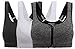 HENNY RUE Women's Front Closure High Impact Sports Bra Workout Yoga Bras