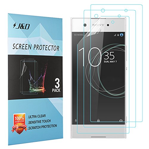 Xperia xa1 screen protector, j&d premium hd clear f…