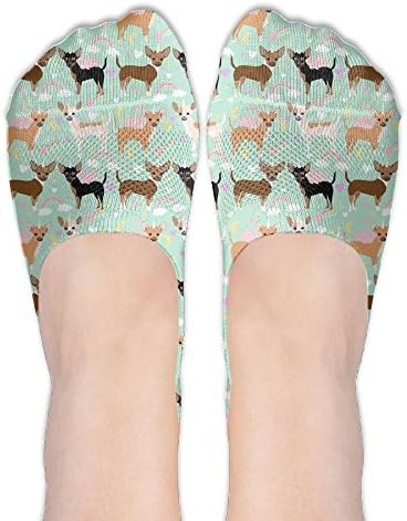Chihuahua Puppy Funny No Show Socks Novelty Ladies Golf Low Cut Socks