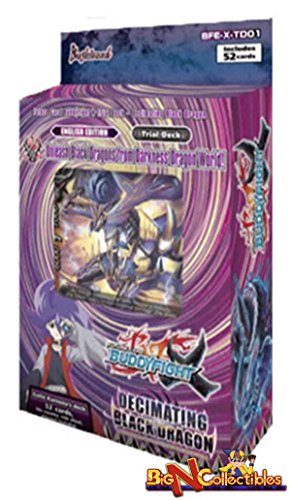 Buddyfight tcg card game  decimating black dragon  starter trial …