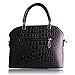XYH PU Leather Womens Shoulder Bags Top-Handle Handbag Tote Purse Bag