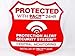 7 Home Burglar Alarm Security System Static Cling Stickers