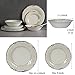 Melamine Dinnerware Set for 4-12pcs Dinnerware Dishes Set for Indoor and Outdoor Use, Dishwasher safe, Unbreakable, Light Grey