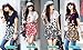 OURS Women's Short Sleeve Casual Floral Printed Dress Loose Top Blouses