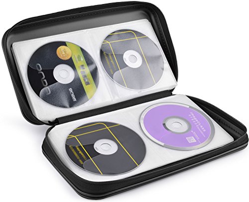 image for COOFIT CD Case, 80 Capacity DVD Case CD Wallets Storage Organizer Flex