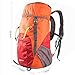 G4Free Lightweight Packable Hiking Backpack 35L Travel Camping Daypack Foldable (Orange/Red)