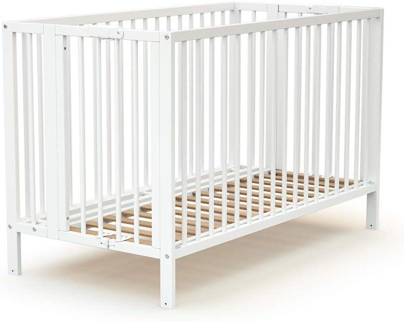 At4 Lit Bebe Pliant Expert Blanc A Roulettes Amazon Fr Bebes Puericulture