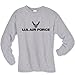 Air Force Wings Long Sleeve T-Shirt in Gray - X-Large