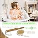 Best Deal Dry Brush Set for Dry Skin Brushing & Exfoliating - Premium Bamboo Bath & Shower Brush w/ 100% Boar Hair, Cellulite Massager, Foot Pumice Stone Brush by NUVA SPA