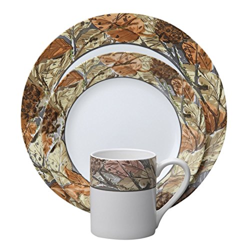 Corelle Impressions Woodland Leaves 16-pc Dinnerware Set