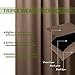 NICETOWN Blackout Window Curtains and Drapes for Kitchen, Window Treatment Thermal Insulated Solid Grommet Blackout Drapery Panels (Set of 2, 34 by 45 inches, Cappuccino)
