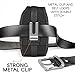 Agoz Compatible with Kyocera DuraXA E4510, DuraXV Extreme E4810, DuraXV E4520, DuraXE E4710, DuraXTP E4281,DuraXV+ Plus E4520,DuraXE Epic E4830,Holster Flip Phone Case w/Metal Clip,Belt Loops,Buckle