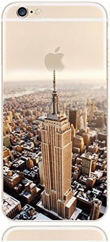 For iPhone 6/iPhone 6s Case, Freedom Forever LK Ultra Slim Soft TPU Case Cover Protective Bumper for Apple iPhone 6/iPhone 6s 4.7 Inch (Building Painted Design)