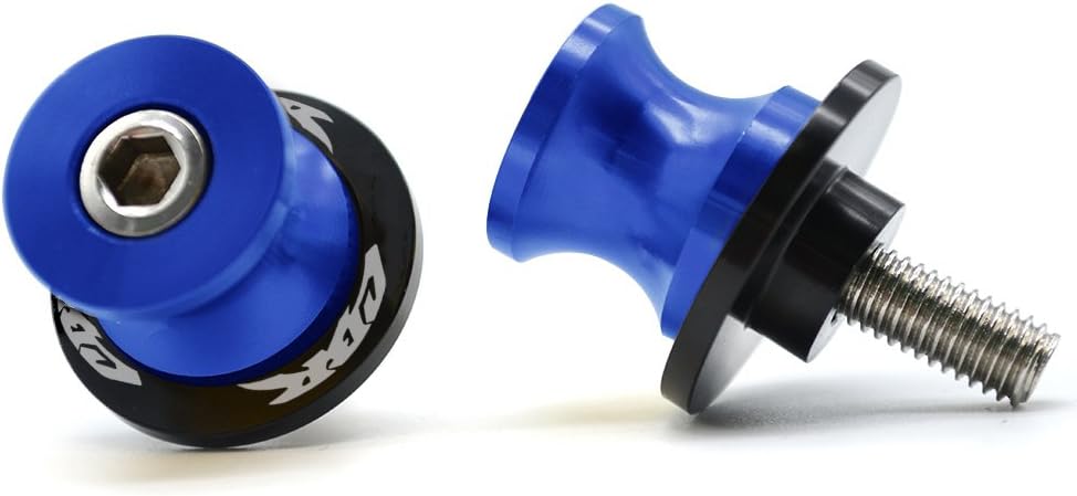 2pcs 8MM M8 x1.5 Motorcycle Swing arm Sliders Spools for Honda CBR150 CBR100f CBR1000rr CBR1100xx CBR125 CBR250 CBR400rr CBR400f CBR450sr CBR600rr CBR600f CBR900rr CBR954rr (Blue)