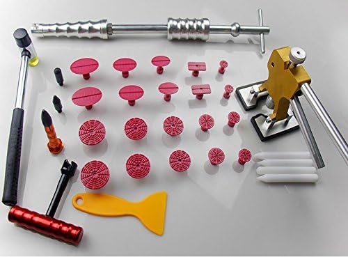 Weylon PDR Tool Kit Paintless Dent Repair Auto Car Body Removal Equipment PDR Tools kit Tabs 80w Glue Gun