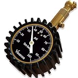 Vondior Tire Pressure Gauge - (0-100 PSI) Heavy Duty, Certified ANSI Accurate with Large 2 Inch Easy to Read Glow Dial, Low - High Air Pressure Gauge. Tire Gauge for Car and Trucks Tires