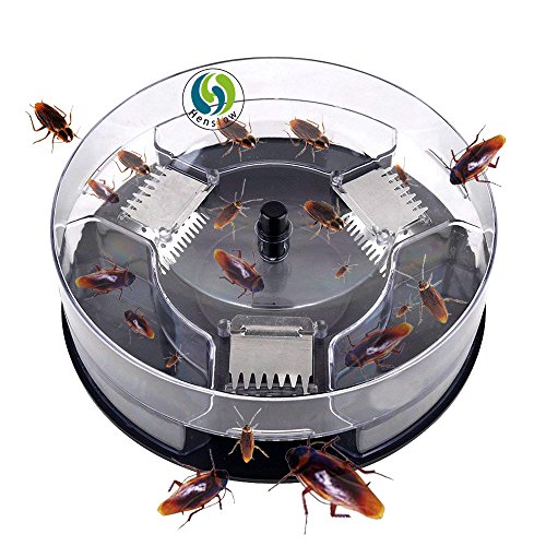 Henslow Patent Latest Invention Intelligent and Effective Cockroach Trap Capture All Kinds of Roaches Non-Toxic and Eco-Friendly.(Circular) (Best Way To Get Rid Of Roaches Forever)