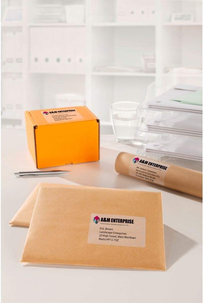 AVERY Zweckform 25 Sheets 210 x 297 mm A4 Printable Self-Adhesive Shipping Labels for Parcels Parcels and Tubes L7567-25 - Image 3