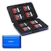 Honsky Aluminum UHS-I SD Micro SD SDHC SDXC TF SecureDigital Memory Card Carrying Case Holder Organizer Box Keeper for Computer Camera Media Storage Organization,Blue