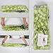 Luyue 3.18 Feet Artificial Silk Wisteria Vine Ratta Silk Hanging Flower Wedding Decor,6 Pieces,(Green)