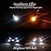 iBrightstar Newest Super Bright 3157 4157 3155 3457 Switchback LED Bulbs with Projector Replacement for Daytime Running Lights / DRL and Turn Signal Lights,White/Amber
